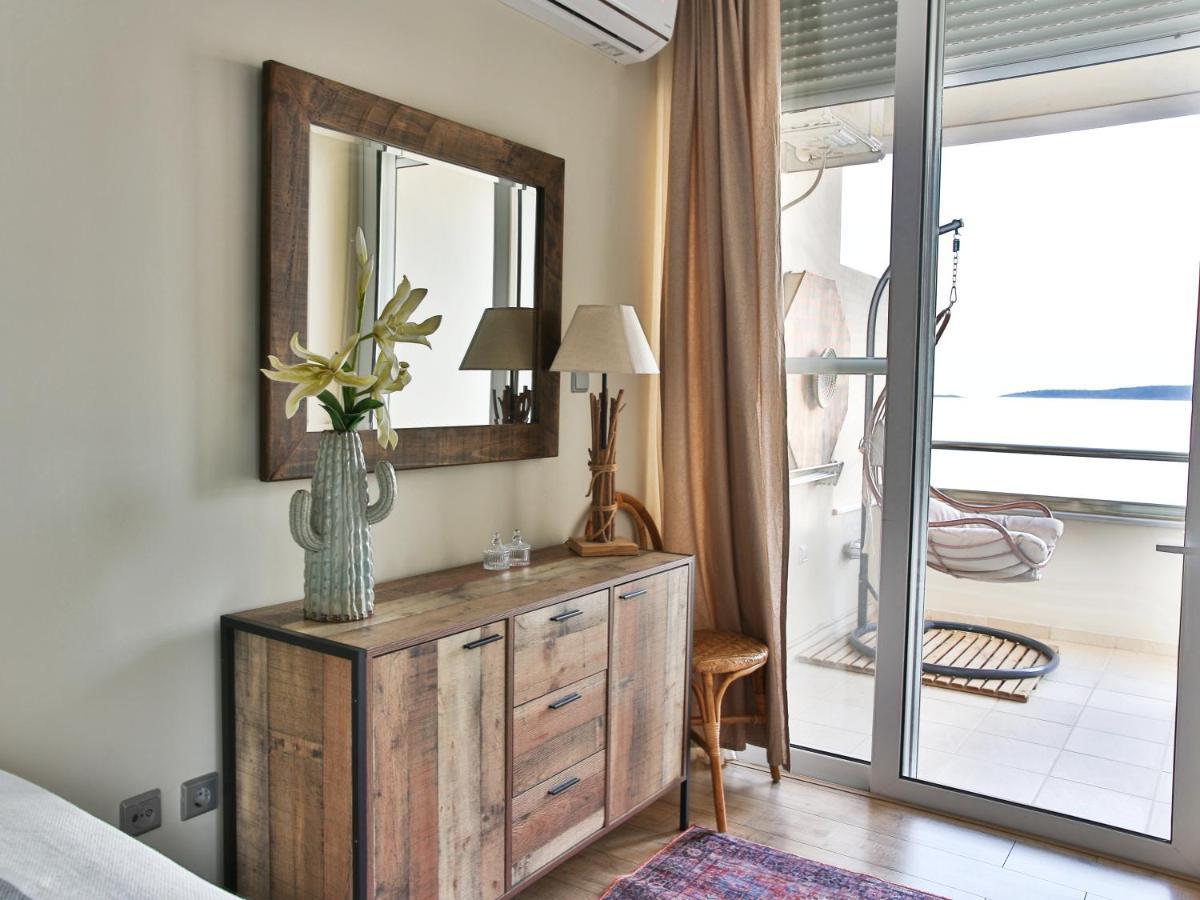 Boho Beach House In Itea-Delphi Buitenkant foto