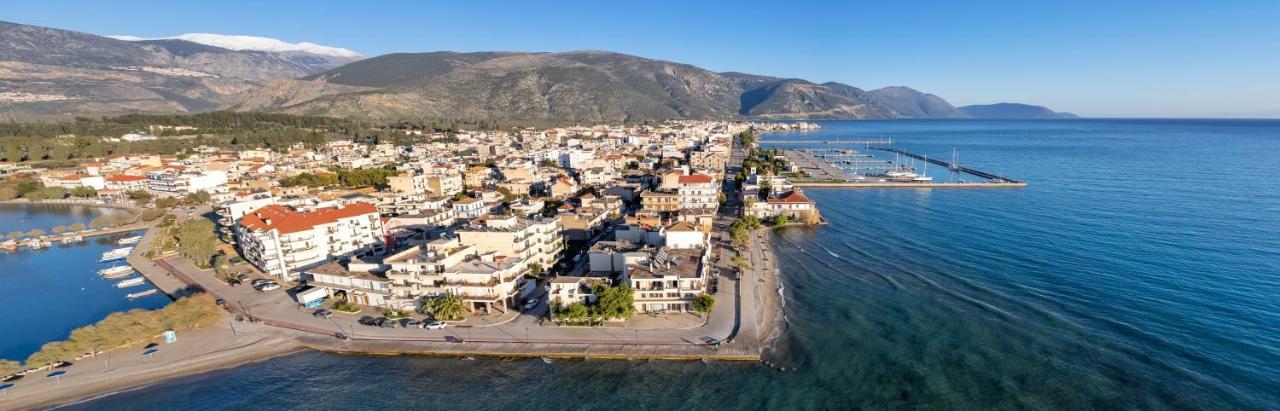 Boho Beach House In Itea-Delphi Buitenkant foto